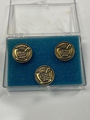 New Vintage Schering Laboratories Pharmacy Cuff Links „Most Trusted Profession“