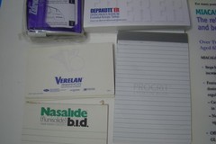 Misc Lot of Note Pads Pharmaceutical items Drug Rep Doctor sample