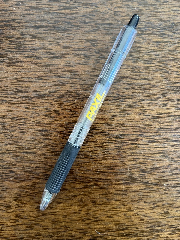 Paxil Medical Drug Rep Pharmaceutical Pen GlaxoSmithKlein Rare Black USA Working