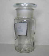 Vintage Medical Science Glass Bottle,Germany,SULFUR DEPURATUM