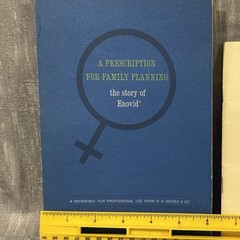 Vtg Searle Book ‘64 The Story of Enovid Birth Control Pharmaceutical Collectible