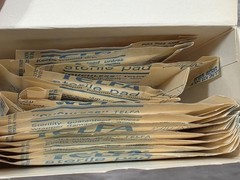 Sterile Pads Advertising Box Kendall Curity Telfa Original Content Vintage 1970s