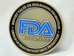 FDA’s BadAd Program Challenge Coin Office Of Prescription Drug Promotion