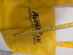 Avelox Tote Bag (UNISEX) Promotional Drug Company Yellow READ