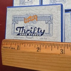Thrifty Drug Stores Vintage Pharmacy Pill Rx Prescription Box