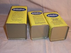 Vintage Advertising Medicine Tin Box BiSoDol New York Original Tin Display Decor