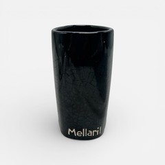 VTG Mellaril Cup Pen Holder Psychiatric Drug Pharmaceutical Black Pottery Desk