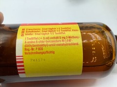 VINTAGE 1970s KALI- CHEMIE PHARMA GMBH PASPERTIN BOTTLE Drug Rep Collectible