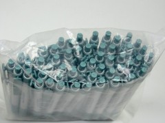 Lot of 50 Silver & Green Lescol XL Drug Rep Pharmaceutical Promo Pens Sealed Bag