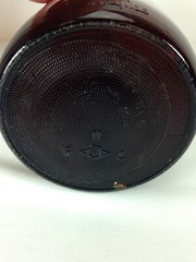 Large VTG Duraglas Apothecary Medicine Bottle (14″H) – Dark Brown Amber Glass