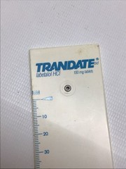 Vintage Allen & Hanburys Glaxo Trandate Labetalol HCl Pharma Promo Ruler Caliper
