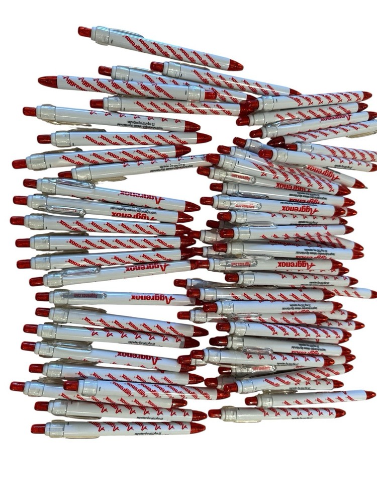 Aggrenox Drug Rep Pharmaceutical Click Pens Lot of 64