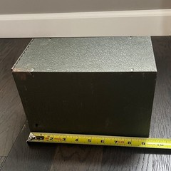 VINTAGE METAL TALBOTT PRESCRIPTION FILE BOX AURORA, ILLINOIS 1960’s