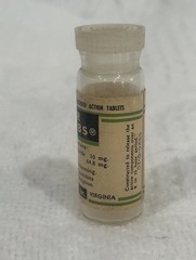 AH Robins Ambar Extentabs EMPTY Medicine Bottle Phenobarbital w/Methamphetamine