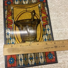 SECUNDUM ARTEM ’76, PHARMACY CELEBRATES AMERICA’S BICENTENNIAL STAINED GLASS