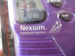 NEXIUM PHARMACEUTICAL DRUG REP ADVERTISING NOAA 9V WEATHER RADIO *NEW*