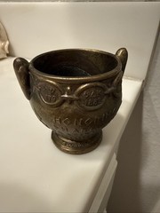 Vintage 1979 Shering RX Mortar & Pestle Honoring Pharmacy Fraternities