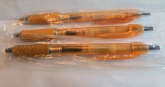 Concerta Pen x3 Pharmaceutical Drug Rep Promo Orange Plastic Medical NEW