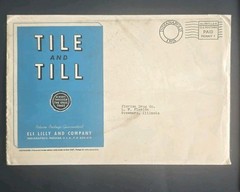 Vintage ELI LILLY Tile and Till March 1939 Pharmacy Druggist Magazine w Envelope