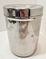 Vtg Stainless Steel Canisters W/ Medical Lid – Set of 2 Vollrath 8802 Polar 3J