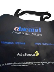 Astrazeneca Atacand Candesartan Cilexetil Drug Rep Merch Zippered Black Bag