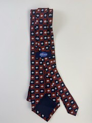 Viagra Pfizer Silk Tie Drug Rep Pharmaceutical Necktie Blue Pill Capsules Red