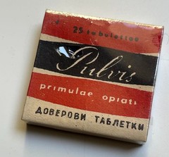 Vintage medicine for collection – PULVIS, Unopened, rare, 25 tabl.