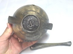 Rx Pharmacy Class 1973 Secundum Artem Brass Mortar and Pestle Schering