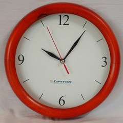 LIPITOR 10″ WALL CLOCK w/ BAMBOO TRIM MEDICAL PROMOTIONAL ADVERTISING