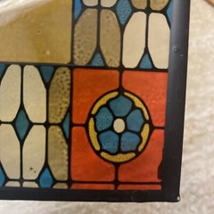 SECUNDUM ARTEM ’76, PHARMACY CELEBRATES AMERICA’S BICENTENNIAL STAINED GLASS