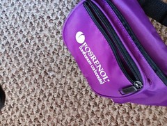 FOSRENOL Pharmaceutical Drug Rep. Advertising Purple Fanny pack 3 zip pockets