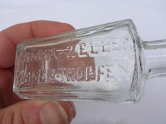 2X Old Small Medicine Glass Pharmacy Apothecary Bottle Maria Zeller Magnet Drops