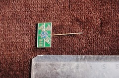 SANDOZ Pharmaceuticals vintage lapel pin badge LSD Albert Hofmann Yugoslavia -10