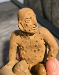 Vintage Pharmaceutical Advertising Figurine Valisone Cream Man With Skin Lesions
