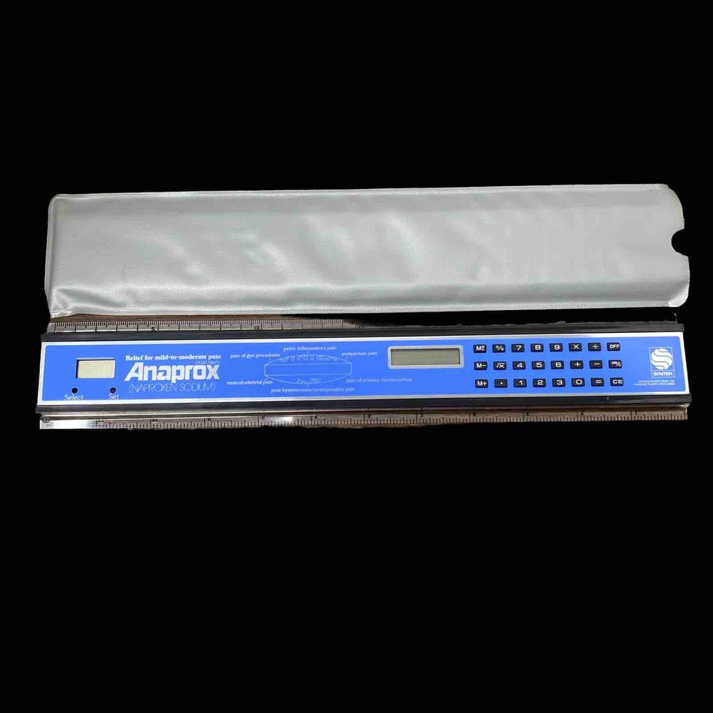 Rare VTG ANAPROX Pharmaceutical Multi Use Ruler Drug Rep Sales Promo Swag