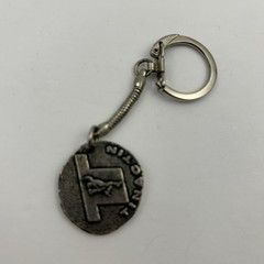 Vintage Tinactin Pharmaceutical Advertising Token Keychain – Wrestler Athlete