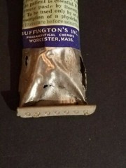 Vintage Buffington’s Allahzol Paste Tube And Box Worchester Mass Drug Pharma