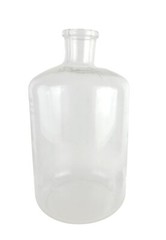 17” Tall Vintage Pyrex Clear Glass Science Labware Bottle Hand Blown