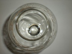 Antique Apothecary Jar Gold pattern vtg glass candy container RARE