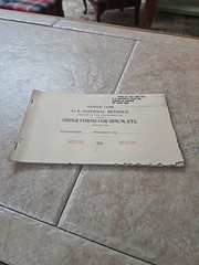 US INTERNAL REVENUE 1948 OPIUM ETC FORMS BOOKLET COMPLETE +1 EXC. COND. TEXAS