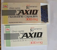 AXID Paper Clip Holder + Note Pad Pharmaceutical Drug Rep Promo Vintage Medical