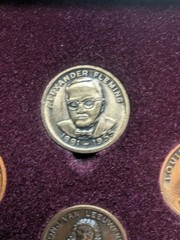 RARE Eli Lilly & Co Coins PIONEERS IN THE FIGHT AGAINST INFECTIOUS DISEASE FRAME