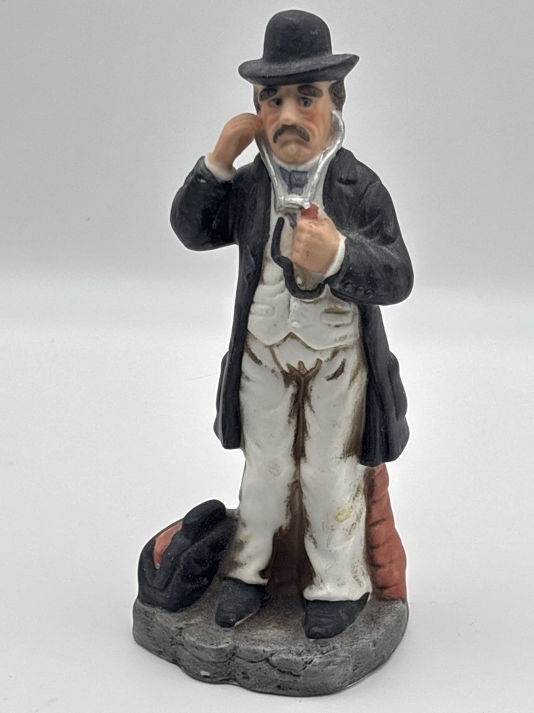Ayerst Pharmaceutical Doctor Figurine Promotional Item -gift-vintage-stethoscope