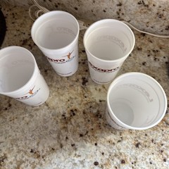 Lexapro Pharmaceutical RX Rep Promotional Plastic Drinking Cups Set of 4