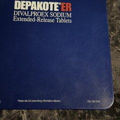Depakote ER Drug Rep Clipboard Promo 2000s