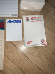 Vintage Pharma Drug Rep Note Pads Lot Amgen Parlodel Tylenol Norvasc Tavist