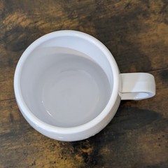 Zantac Injection Coffee Cup Glaxo Pharmaceutical Drug Advertising Plastic Mug