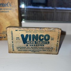 Vintage 1940’s-50’s VINCO HERB TABLETS~Wernet-Xpose-Soothal Lot Of 4 Unused Item