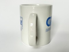 Vintage Cipro Mug Ceramic Pharmaceutical Promotion Drug Rep Advertising