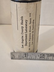 Vintage Los Angeles Health Department Laboratory Test For Syphilis Mailing Tube